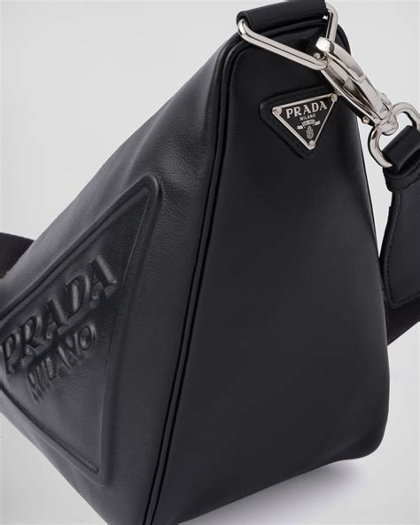 prada triangle leather shoulder bag price|Prada vintage nylon shoulder bag.